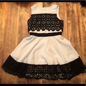 GB Girls Black and White Dress, Size 10